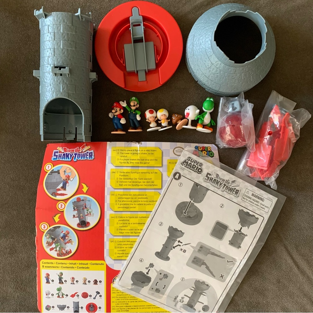 Super Mario Blow Up Shaky Tower Game Epoch Games COMPLETE No Box